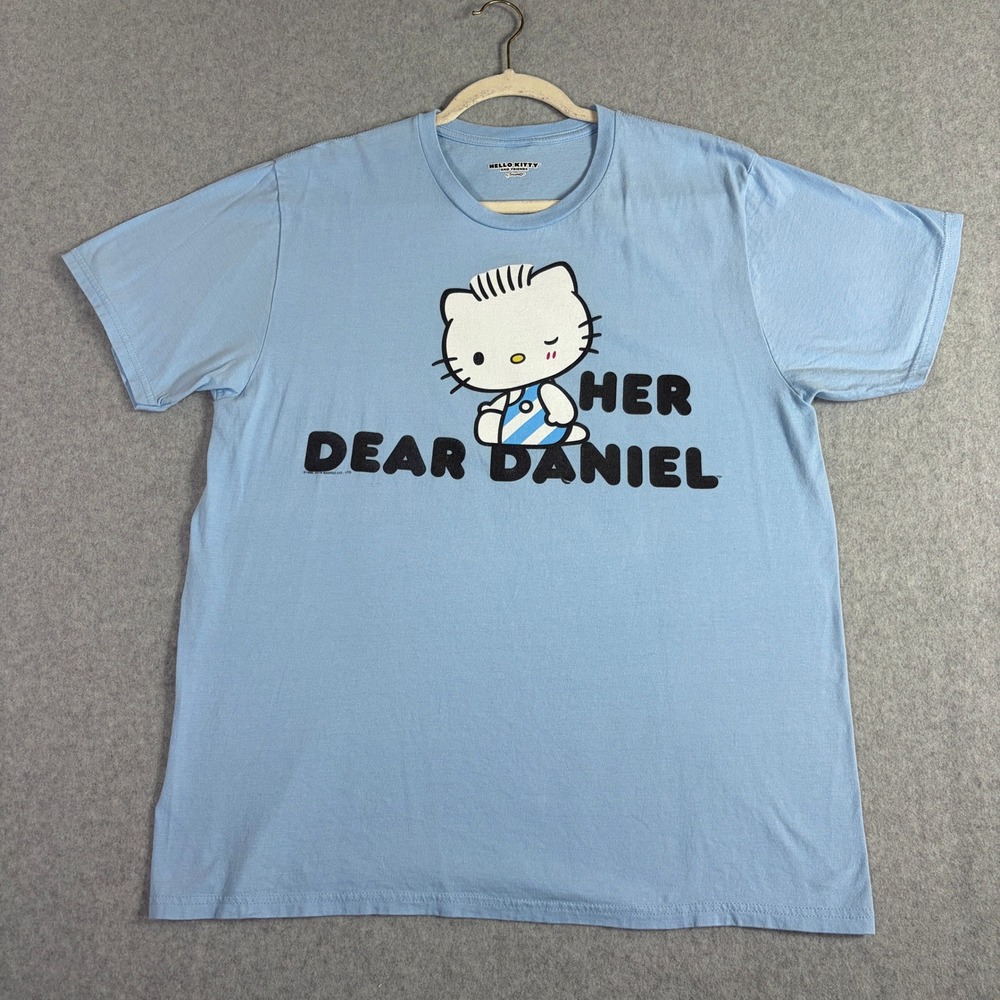 Sanrio Hello Kitty and Friends Dear Daniel Blue Graphic T-Shirt Mens XL